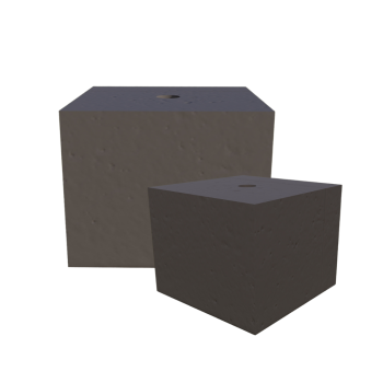 PODSTAWA POD LAMPĘ OGRODOWĄ KOSTKA 25x25 ANTRACYT KOLOR